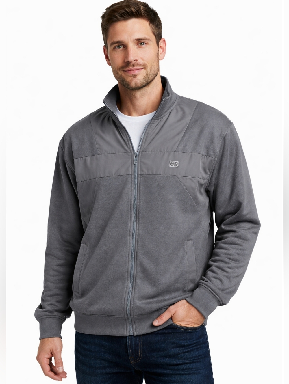 Men's Ecko Unltd. Gray Full Zip Jacket L